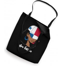 Black Afro Latina Panamanian Girl Women Panama Flag Panameña Tote Bag $13.19 Totes