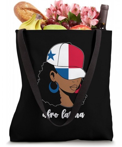 Black Afro Latina Panamanian Girl Women Panama Flag Panameña Tote Bag $13.19 Totes