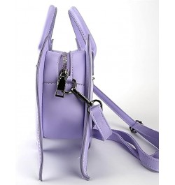 Personality Bat Shoulder Handbag Pu Leather Halloween Messenger Bag For Women Girls Purple $15.62 Shoulder Bags