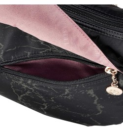 Women's [Lightweight] [Original Pattern] Crossbody Shoulder Bag with Pocket Black $27.57 Shoulder Bags