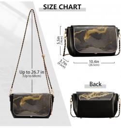 Colorful Marble Women's Crossbody Handbags, PU Leather Flap Crossbody Bags, Women's Shoulder Handbag Purse Style02 $22.39 Cro...