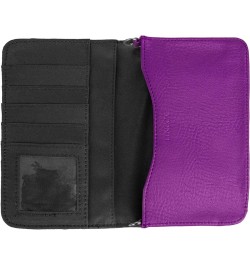 6.75-inch Beige Gold Crossbody Cell Phone Wallet Clutch with Chain Strap for Phones Up to 6.75 Purple/Black $16.49 Clutches