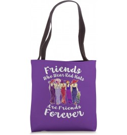 Friends Who Wear Red Hats Elegant Style Gift | Purple Tote Bag $14.98 Totes