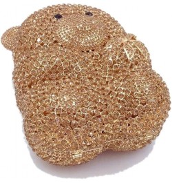 Women's Evening Handbags Evening Clutch Bear Shape Clutch Purse for Women Rhinestone Cute Animal Shaped Evening Bags Gold Cha...