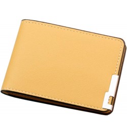 Fashion ID Short Wallet Solid Color Open Purse Card Slots Drivers License Cover Kids Wallets for (Hot Pink, One Size) Yellow ...