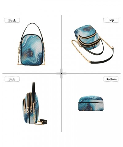 Marble Print Small Crossbody Purses for Women Crossbody Bags Fanny Packs Handbags Wallet Cell Phone Shoulder Purse for Women ...