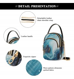 Marble Print Small Crossbody Purses for Women Crossbody Bags Fanny Packs Handbags Wallet Cell Phone Shoulder Purse for Women ...