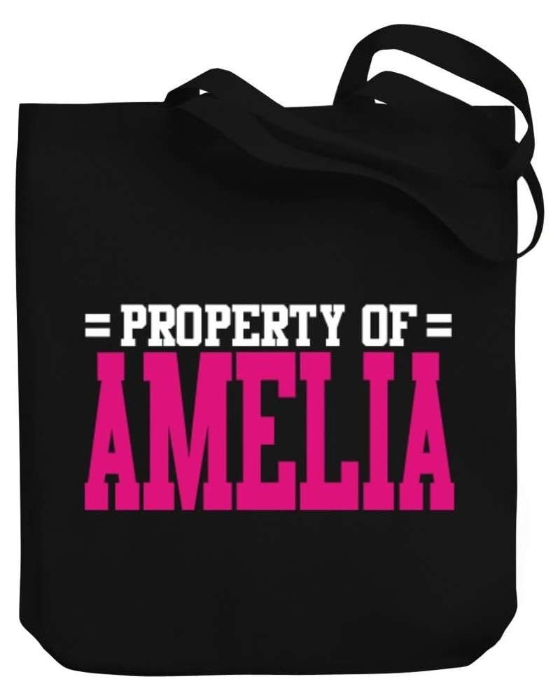 Property of Amelia Bicolor Canvas Tote Bag 10.5" x 16" x 4 $19.60 Totes