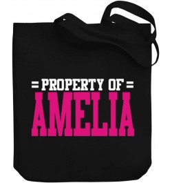 Property of Amelia Bicolor Canvas Tote Bag 10.5" x 16" x 4 $19.60 Totes