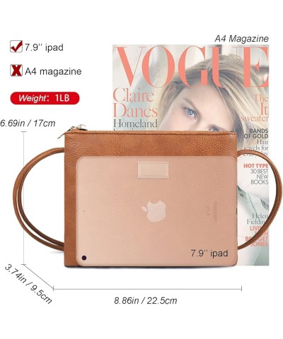 Crossbody Bags for Women Small Pu Leather Over the Shoulder Purses and Flap Cross Body Handbags with Multi Pockets Zbrown $9....