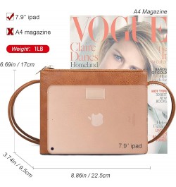 Crossbody Bags for Women Small Pu Leather Over the Shoulder Purses and Flap Cross Body Handbags with Multi Pockets Zbrown $9....