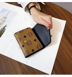 Wallet Simple Square Women's Wallet Short Buckle Small Wallet Mini Coin Purse Female Clutch Card Holder Money Bag (Color : B,...