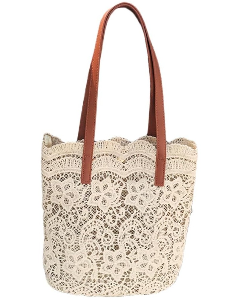 Girl Gift Large Capacity Bag Women Shoulder Bag Women Bag Miss Lace Bag Outdoor Cloth Bag Womens Bag Brown $19.44 Totes