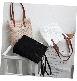 Girl Gift Large Capacity Bag Women Shoulder Bag Women Bag Miss Lace Bag Outdoor Cloth Bag Womens Bag Brown $19.44 Totes