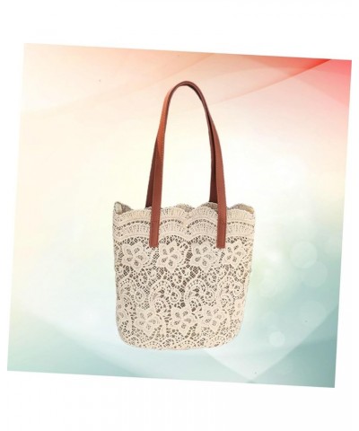 Girl Gift Large Capacity Bag Women Shoulder Bag Women Bag Miss Lace Bag Outdoor Cloth Bag Womens Bag Brown $19.44 Totes