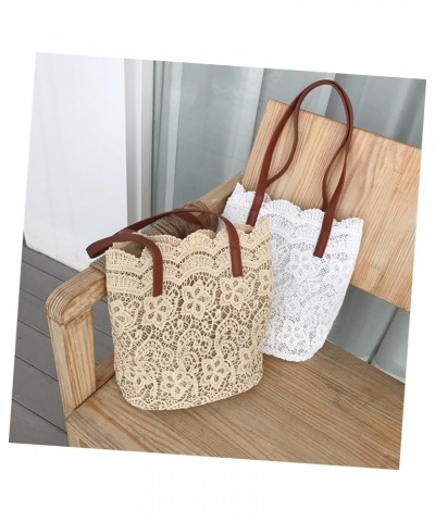 Girl Gift Large Capacity Bag Women Shoulder Bag Women Bag Miss Lace Bag Outdoor Cloth Bag Womens Bag Brown $19.44 Totes