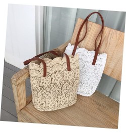 Girl Gift Large Capacity Bag Women Shoulder Bag Women Bag Miss Lace Bag Outdoor Cloth Bag Womens Bag Brown $19.44 Totes