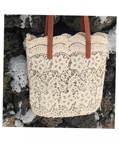 Girl Gift Large Capacity Bag Women Shoulder Bag Women Bag Miss Lace Bag Outdoor Cloth Bag Womens Bag Brown $19.44 Totes