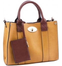 Cameran 3-in-1 Boxy Satchel & Crossbody Mustard $15.40 Satchels