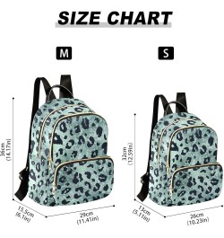 Leopard Print Dot Backpack Purse for Women Lightweight Back Pack Casual Daypack Travel Shoulder Bag Bookbag - M Medium Multi0...