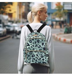 Leopard Print Dot Backpack Purse for Women Lightweight Back Pack Casual Daypack Travel Shoulder Bag Bookbag - M Medium Multi0...