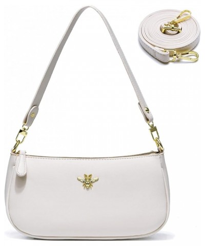 Small Tote Shoulder Bags Purses for Women Retro Classic Crossbody Bags Cute Clutch Purse and Handbag 0-3-white $11.95 Totes