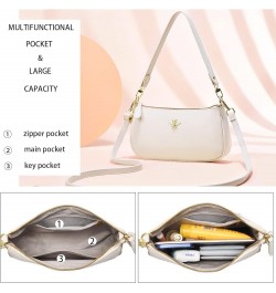 Small Tote Shoulder Bags Purses for Women Retro Classic Crossbody Bags Cute Clutch Purse and Handbag 0-3-white $11.95 Totes