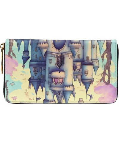 Fairytale CastleWomen'S Zipped Wallet With Multiple Card Slots. With Zipped Coin Pocket. $22.34 Wallets