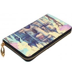 Fairytale CastleWomen'S Zipped Wallet With Multiple Card Slots. With Zipped Coin Pocket. $22.34 Wallets