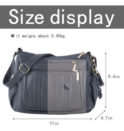 Crossbody Purse for Women Multi Pocket Pocketbooks Ladies Soft PU Leather Shoulder Bag Top Handle Satchel with Tassel Grey $2...