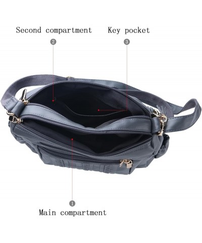 Crossbody Purse for Women Multi Pocket Pocketbooks Ladies Soft PU Leather Shoulder Bag Top Handle Satchel with Tassel Grey $2...