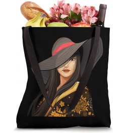 SWEET & LOVELY GIRL WITH FLORAL DESIGN Tote Bag $11.50 Totes