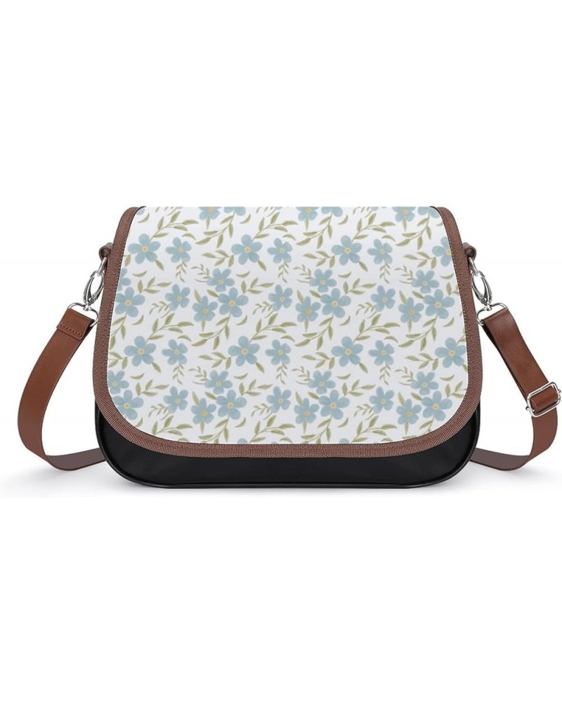 Printed Crossbody Bag Shoulder Bag PU Leather Women's Designer Satchels Colorful Chrysanthemum Sunflower Color13 $26.99 Cross...