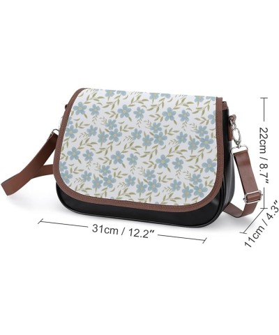 Printed Crossbody Bag Shoulder Bag PU Leather Women's Designer Satchels Colorful Chrysanthemum Sunflower Color13 $26.99 Cross...