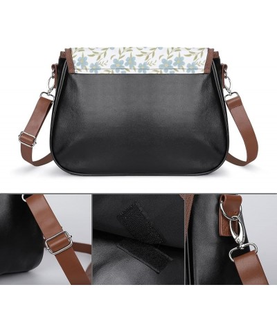 Printed Crossbody Bag Shoulder Bag PU Leather Women's Designer Satchels Colorful Chrysanthemum Sunflower Color13 $26.99 Cross...