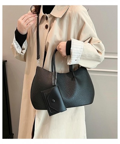 Tote Bag Chic Handbags for Women Lady Elegant Shoulder Bag Soft Slouchy Tote Bag Crossbody Bag with Mini Purse Brown $35.88 T...