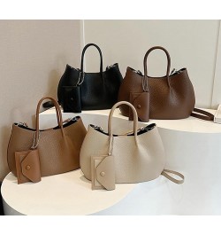 Tote Bag Chic Handbags for Women Lady Elegant Shoulder Bag Soft Slouchy Tote Bag Crossbody Bag with Mini Purse Brown $35.88 T...