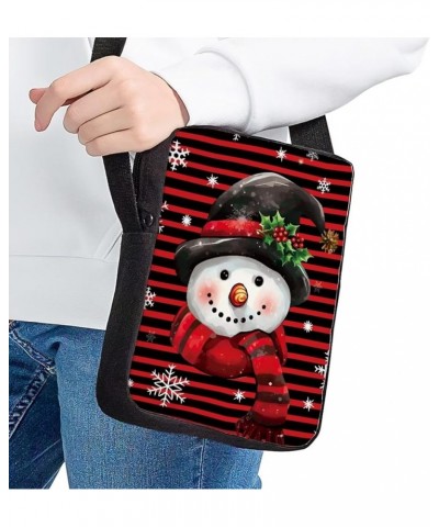 Custom Design Crossbody Purse Women Girls Boys Casual Shoulder Handbag Small Sling Satchel Personalise A Christmas Snowman $8...