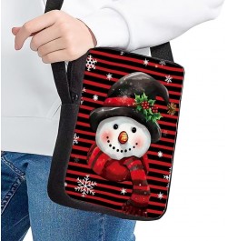 Custom Design Crossbody Purse Women Girls Boys Casual Shoulder Handbag Small Sling Satchel Personalise A Christmas Snowman $8...