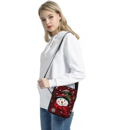 Custom Design Crossbody Purse Women Girls Boys Casual Shoulder Handbag Small Sling Satchel Personalise A Christmas Snowman $8...