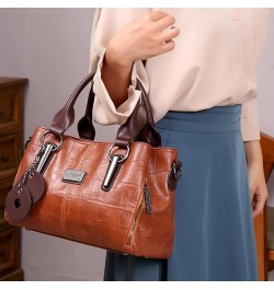 Handbags and Purses for women Vegan Leather Tote Bag for Women Satchel Shoulder Bags Travel Purse with Compartments Brown $16...