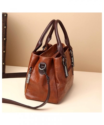 Handbags and Purses for women Vegan Leather Tote Bag for Women Satchel Shoulder Bags Travel Purse with Compartments Brown $16...