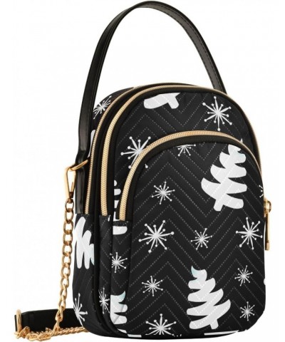 Joko lvery Christmas Trees Black Cross Body Purse Shoulder Bag Crossbody Bags Chain Handbag for Work Gifts Women $12.75 Cross...