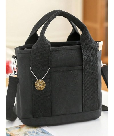 Women's Tote Bag for Women Zipper Square Bag Satchel Purse and Handbags Ladies Shoulder Totes Bag Crossbody Bags Black $10.25...