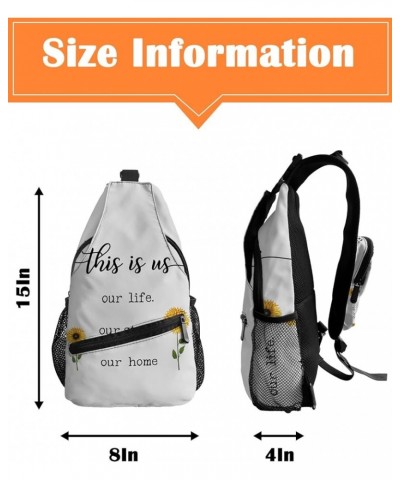 Sling Bag Crossbody Bag for Women Men Sweet Like Honey Farm Hive Wood Grain Waterproof Hiking Backpack Lightweight Chest Shou...