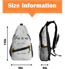 Sling Bag Crossbody Bag for Women Men Sweet Like Honey Farm Hive Wood Grain Waterproof Hiking Backpack Lightweight Chest Shou...