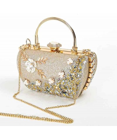 Women Sparkling Evening Clutch Bag Bling Glitter Bridal Rhinestone Crystal Diamond Handbag Purse For Wedding Prom Party Gold ...