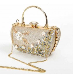 Women Sparkling Evening Clutch Bag Bling Glitter Bridal Rhinestone Crystal Diamond Handbag Purse For Wedding Prom Party Gold ...