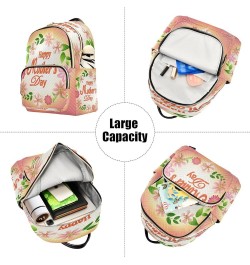 Fashion Backpack Mini Backpack Purse Casual Daily Backpack Happy Mothers Day for Travel for College Work Medium $18.35 Backpacks