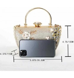 Women Sparkling Evening Clutch Bag Bling Glitter Bridal Rhinestone Crystal Diamond Handbag Purse For Wedding Prom Party Gold ...